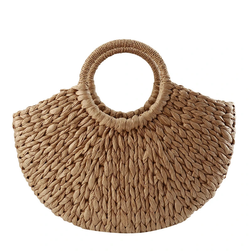 Sac de plage en paille Banana Moon