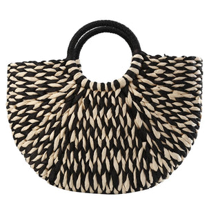 Sac de plage en paille Banana Moon