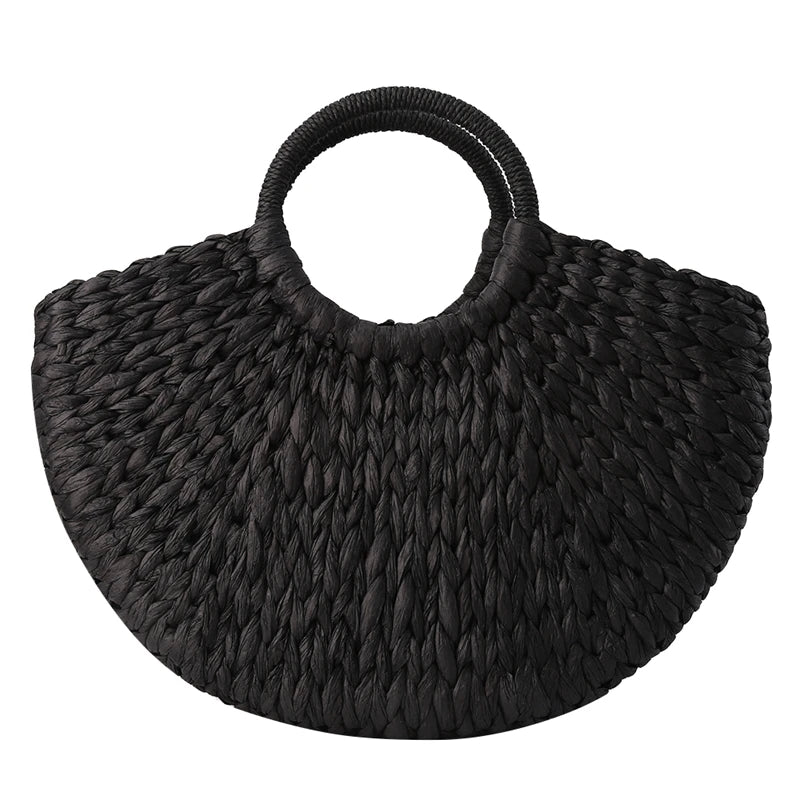 Sac de plage en paille Banana Moon