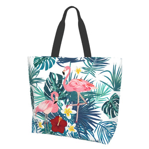 Sac de plage flamant rose