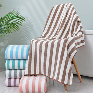 Serviette de plage rayée_1