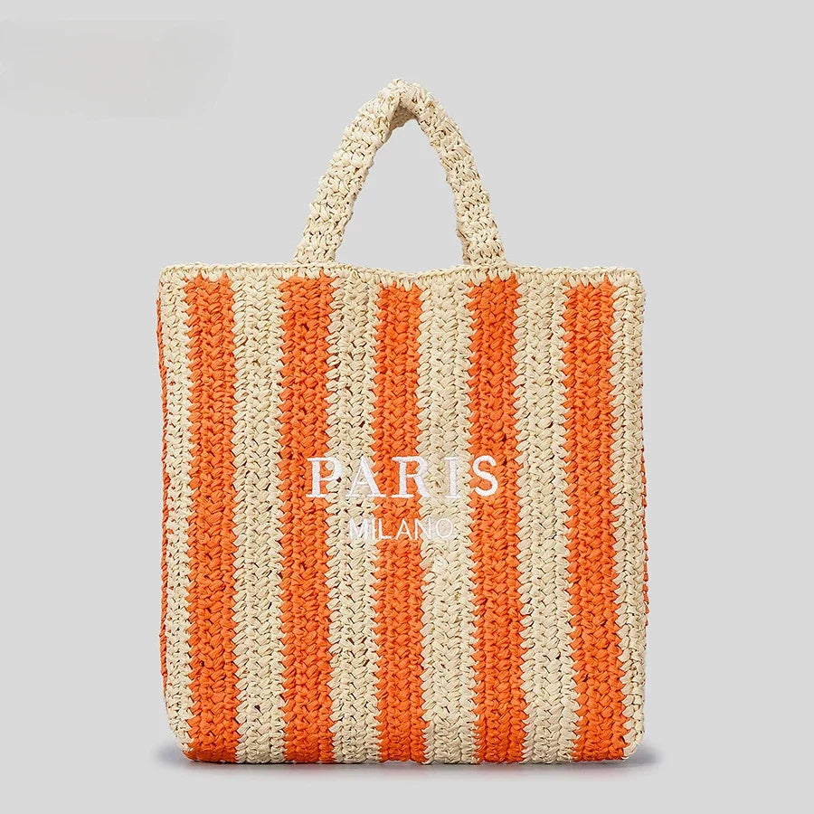 Sac de plage en paille