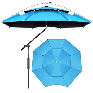 parasol anti uv et anti rafales pour plage