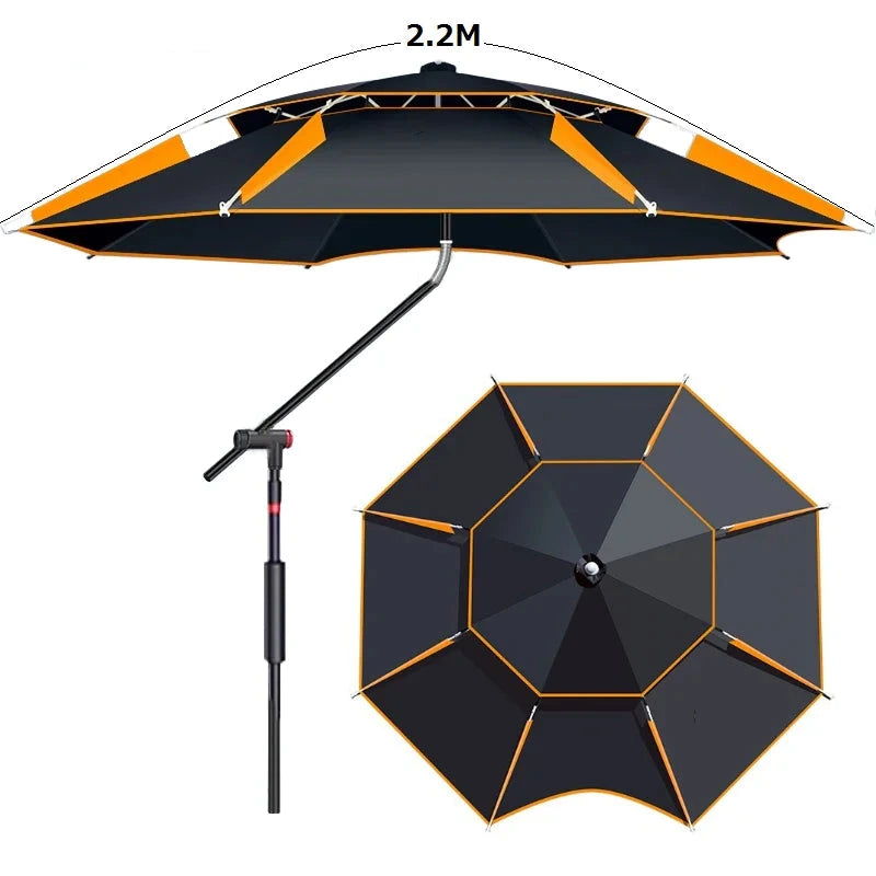 parasol de plage anti vent et protection uv