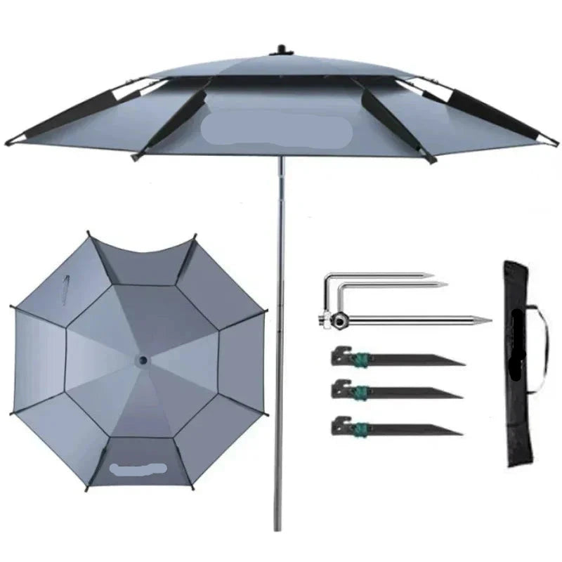 parasol de plage avec doublure anti uv