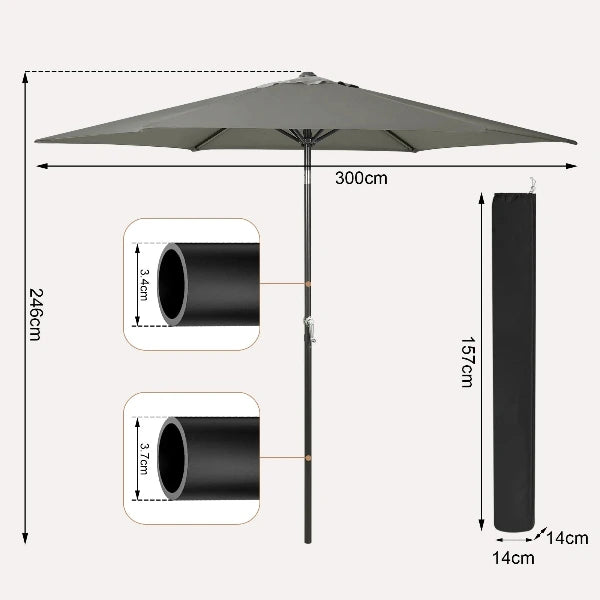 parasol inclinable leger pour plage