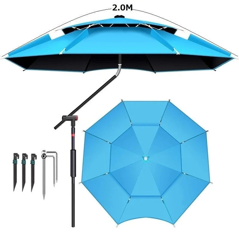 parasol plage anti-tempete