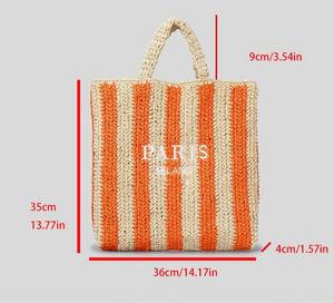 sac cabas en paille pour plage