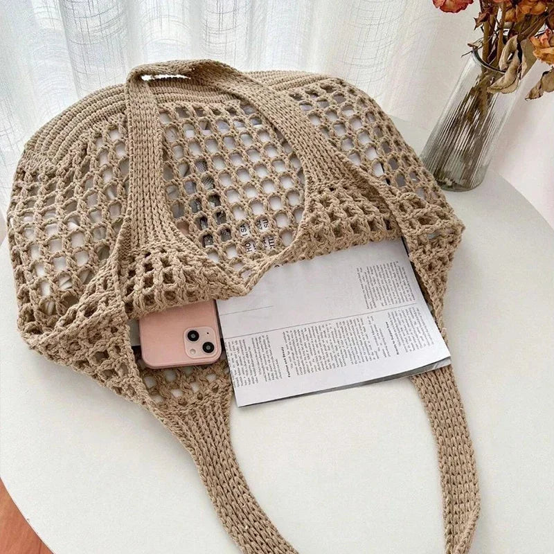 sac de plage artisanal en crochet