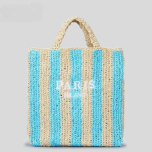 sac de plage artisanal en paille