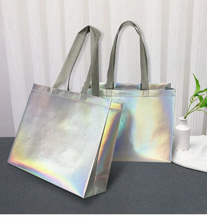 sac de plage couleur argent