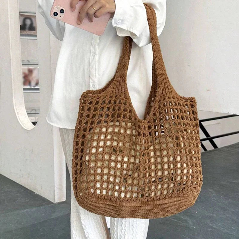 sac de plage crochet fait maison