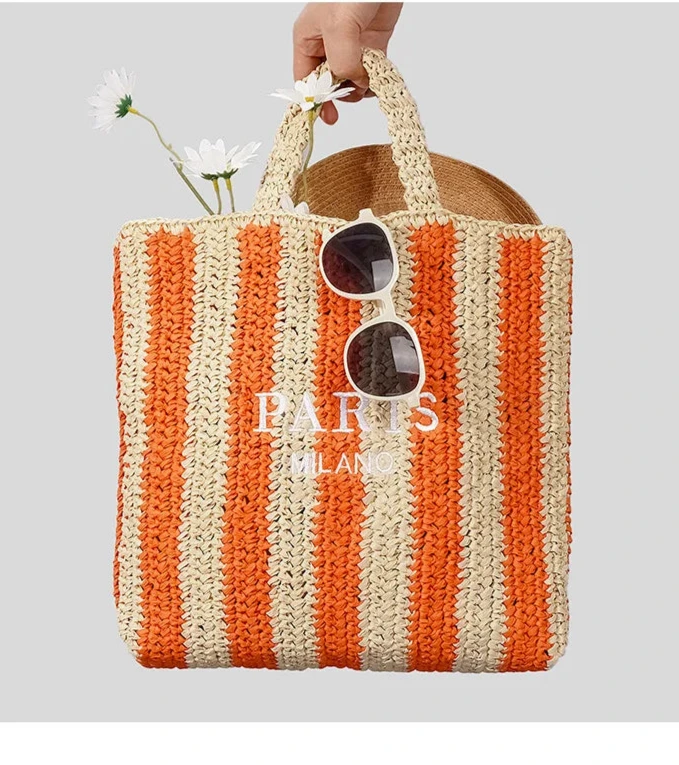 sac en paille pratique pour la plage