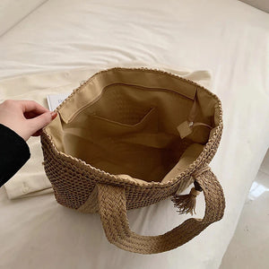 sac de plage paille extra large