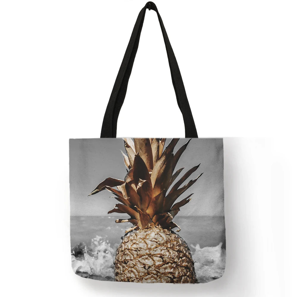 sac plage motif estival ananas